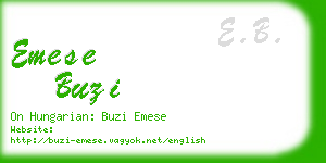 emese buzi business card